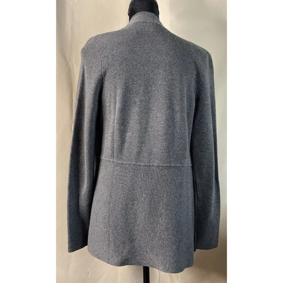 Talbots Grey Open Cardigan Pockets Women’s Long Sleeve Sweater NEW Size XS - Picture 2 of 6